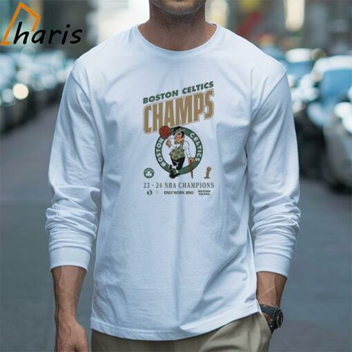 Boston Celtics 23 24 NBA Finals Champions Only Work Wins Shirts