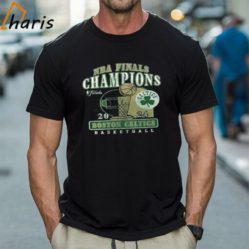 Boston Celtics ’47 2024 NBA Finals Champions Courtside Franklin Shirt