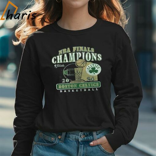 Boston Celtics ’47 2024 NBA Finals Champions Courtside Franklin Shirt