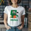 Boston Celtics Basketball Snoopy Celtics Shirt