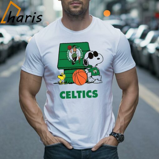 Boston Celtics Basketball Snoopy Celtics Shirt