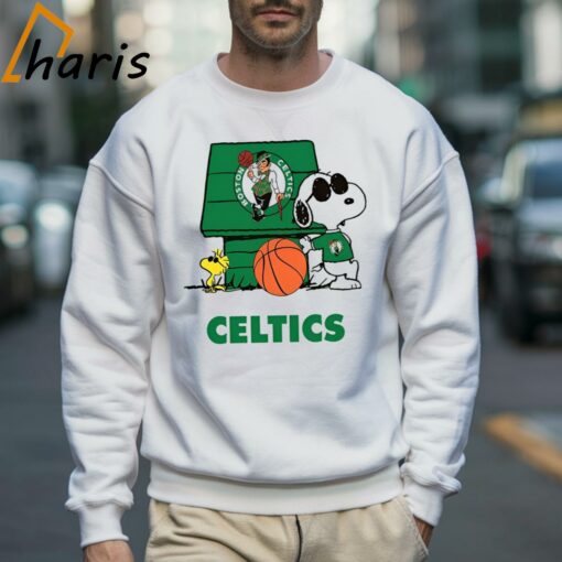 Boston Celtics Basketball Snoopy Celtics Shirt