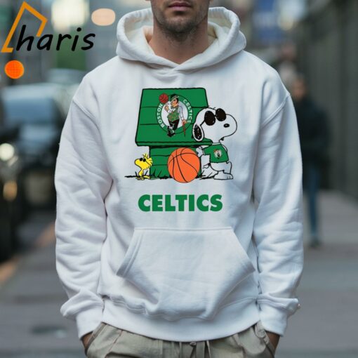 Boston Celtics Basketball Snoopy Celtics Shirt