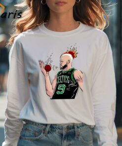 Boston Celtics Derrick White Is On Fire Cartoon Shirt 4