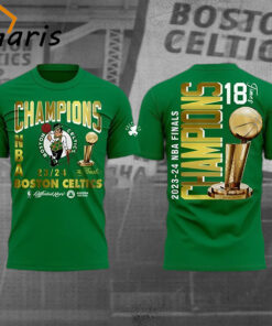 Boston Celtics Green 2024 NBA Finals Champions T-shirt