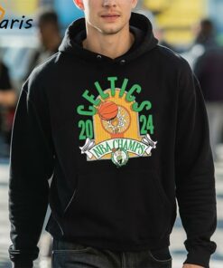 Boston Celtics Homage 2024 NBA Finals Champions Hardwood Banner T shirt 5