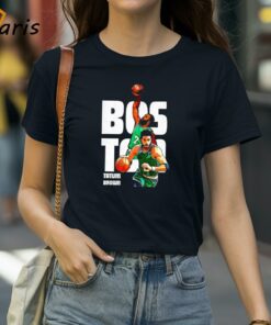 Boston Celtics Jaylen Brown 7 And Jayson Tatum 0 Cartoon Shirt