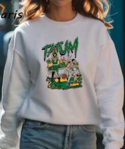 Boston Celtics Jayson Tatum Burning Shirt 4