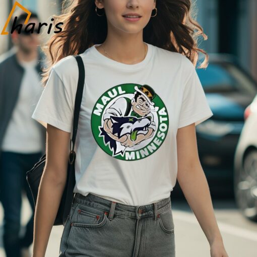 Boston Celtics Maul Minesota Timberwolves Logo Shirt