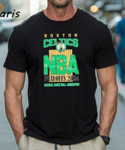Boston Celtics NBA Playoffs 2024 Stadium Art Fan Shirt