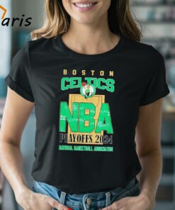 Boston Celtics NBA Playoffs 2024 Stadium Art Fan Shirt