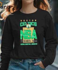 Boston Celtics NBA Playoffs 2024 Stadium Art Fan Shirt 3