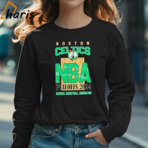 Boston Celtics NBA Playoffs 2024 Stadium Art Fan Shirt