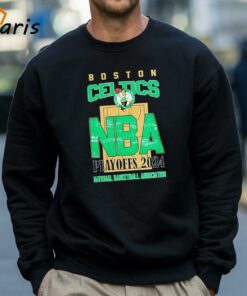 Boston Celtics NBA Playoffs 2024 Stadium Art Fan Shirt 4