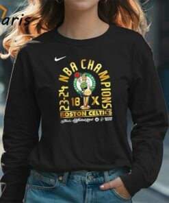 Boston Celtics Team Signature 18 Time 2024 NBA Finals Champions T Shirt 3