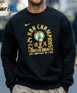 Boston Celtics Team Signature 18 Time 2024 NBA Finals Champions T Shirt 4