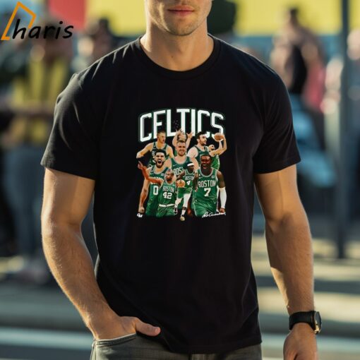 Boston Celtics Us Against The World Earth Shirt