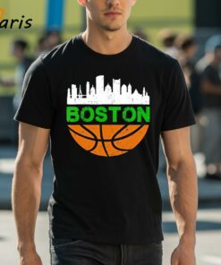 Boston Celtics Win Basketball Citiscape Vintage 90s Shirt