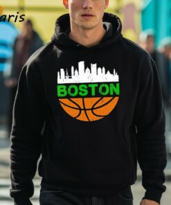 Boston Celtics Win Basketball Citiscape Vintage 90s Shirt 3