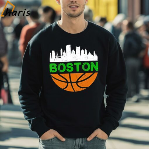 Boston Celtics Win Basketball Citiscape Vintage 90s Shirt