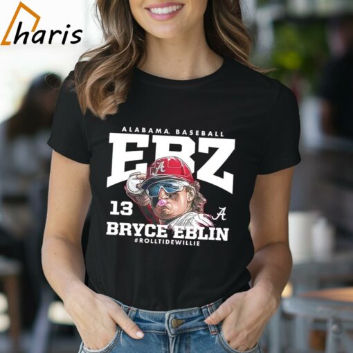 Bryce Eblin Alabama Crimson Tide Baseball Caricature Shirt