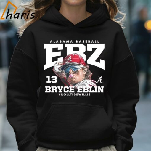 Bryce Eblin Alabama Crimson Tide Baseball Caricature Shirt