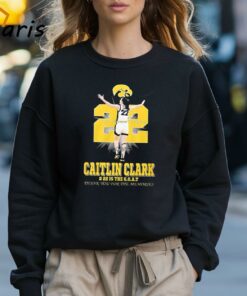 Caitlin Clark 22 Is The GOAT Thank You For The Memories Signature T shirt 3