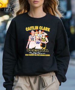 Caitlin Clark Iowa Hawkeyes NCAA Women's All Time Leading Scorer Signature Shirt 2 Caitlin Clark Iowa Hawkeyes NCAA Womens All Time Leading Scorer Signature Shirt 3