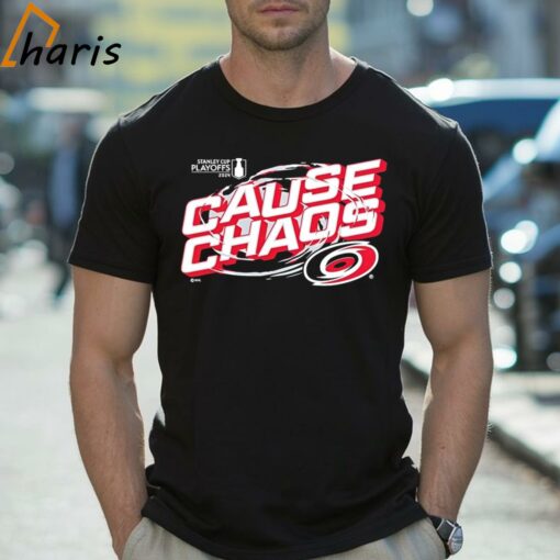 Cause Chaos Carolina Hurricanes 2024 Stanley Cup Playoffs Shirt