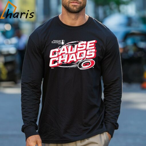 Cause Chaos Carolina Hurricanes 2024 Stanley Cup Playoffs Shirt