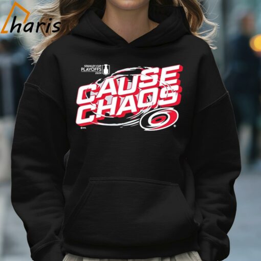 Cause Chaos Carolina Hurricanes 2024 Stanley Cup Playoffs Shirt