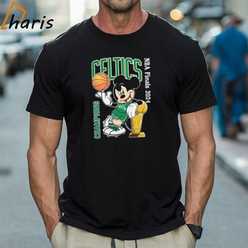 Champions Boston Celtics NBA Finals 2024 Mickey Mouse T-Shirt