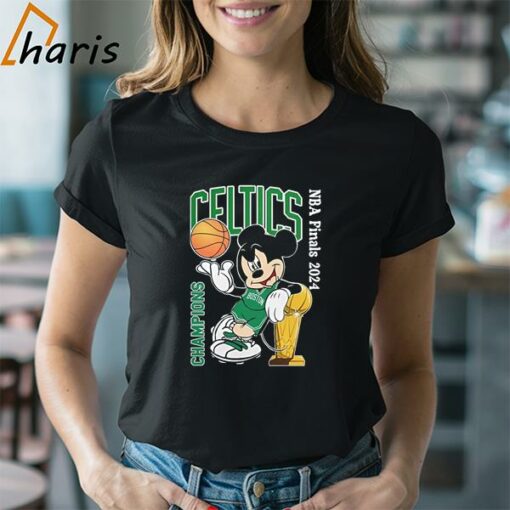 Champions Boston Celtics NBA Finals 2024 Mickey Mouse T-Shirt