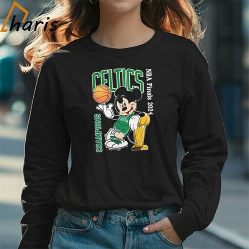 Champions Boston Celtics NBA Finals 2024 Mickey Mouse T-Shirt