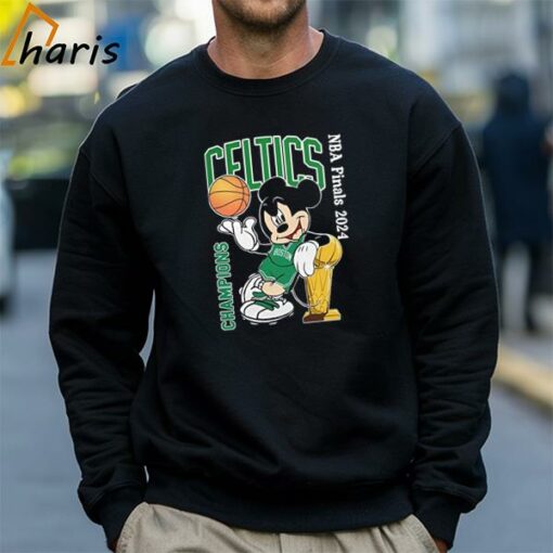 Champions Boston Celtics NBA Finals 2024 Mickey Mouse T-Shirt