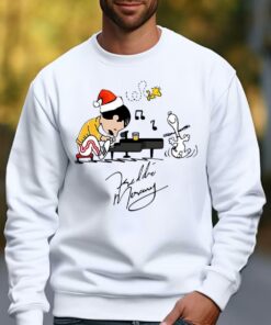 Charlie As Freddie Mercury Playing Piano And Snoopy Woodstock T-Shirt 2 Charlie As Freddie Mercury Playing Piano And Snoopy Woodstock T Shirt 3
