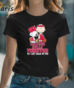 Charlie Brown Snoopy And Woodstock Chicago Bulls Forever Not Just When We Win 2024 T-shirt