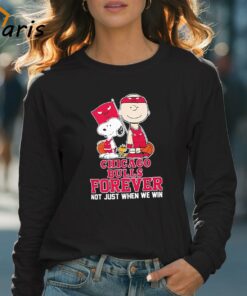 Charlie Brown Snoopy And Woodstock Chicago Bulls Forever Not Just When We Win 2024 T shirt 4