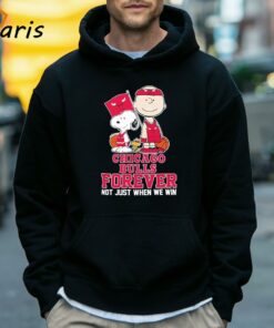 Charlie Brown Snoopy And Woodstock Chicago Bulls Forever Not Just When We Win 2024 T shirt 5