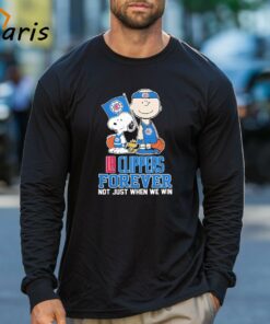 Charlie Brown Snoopy And Woodstock LA Clippers Forever Not Just When We Win 2024 Shirt 3