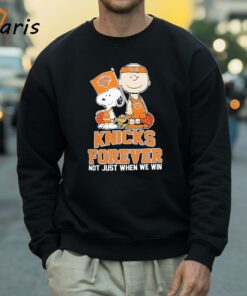 Charlie Brown Snoopy And Woodstock New York Knicks Forever Not Just When We Win 2024 T shirt 4