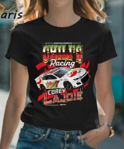 Checkered Flag Sports Black Chili’s Racing Car Spire Motorsports Corey Lajoie T-shirt