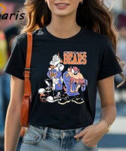 Chicago Bears Tasmanian Devil And Bug Bunny Cartoon Shirt