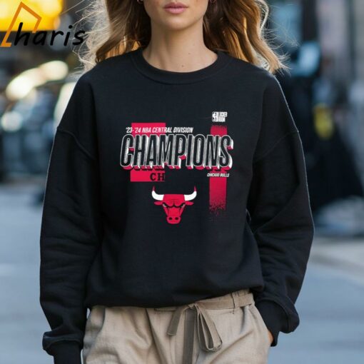 Chicago Bulls 2024 Central Division Champions Locker Room T-shirt