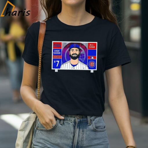 Chicago Cubs 7 Dansby Swanson Shortstop All-star Shirt