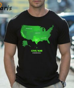 Civil War Movie The US Map Shirt
