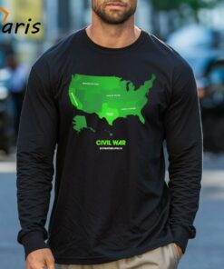 Civil War Movie The US Map Shirt 3