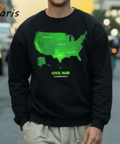 Civil War Movie The US Map Shirt 4