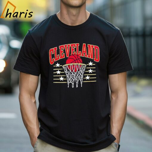 Cleveland Basketball Vintage Net Skyline Shirt