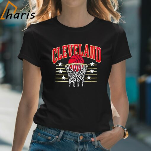 Cleveland Basketball Vintage Net Skyline Shirt